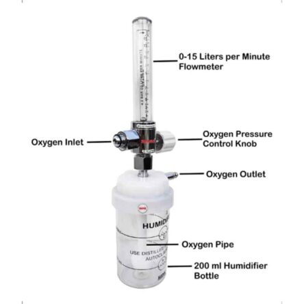 Seema 15lpm 4.2 Bar BPC Flowmeter & Humidifier