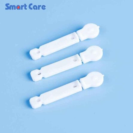 Smart Care GM06S 100 Pcs White Flat Lancet Needle Kit