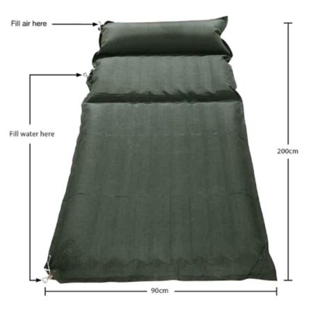 SMIC 90x200cm Rubberized Fabric Green Water Bed