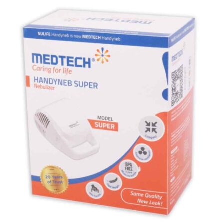 Medtech Handyneb Super White Compressor Nebulizer Machine with Kit for Adult & Kids Nebulizer