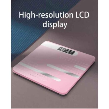 Acu-Check 180kg Glass Pink LCD Digital Weighing Scale