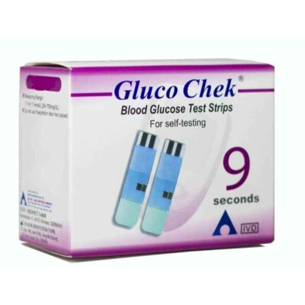 Gluco Check 25 Pcs Glucometer Strips Box