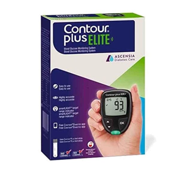 Contour Plus Elite Blood Glucose Monitoring System with 20 Strips