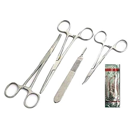 Forgesy 4 Pcs Stainless Steel Surgical Instruments Set