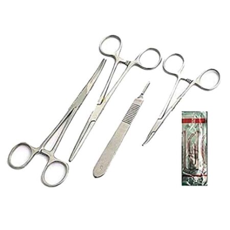 Forgesy 4 Pcs Stainless Steel Surgical Instruments Set