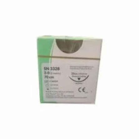 Trulon 12 Foils 2-0 USP 70cm 3/8 Circle Reverse Cutting Monofilament Polyamide Non Absorbable Surgical Suture Box