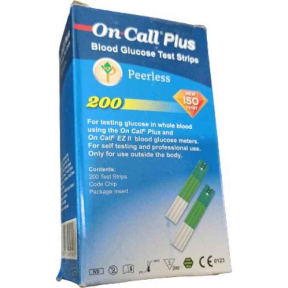 On Call Plus 133-119 200 Pcs Glucometer Strips Box