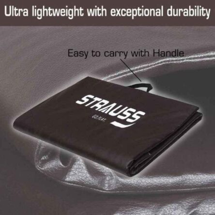 Strauss 68×24 inch 10mm Brown Foldable Yoga Mat