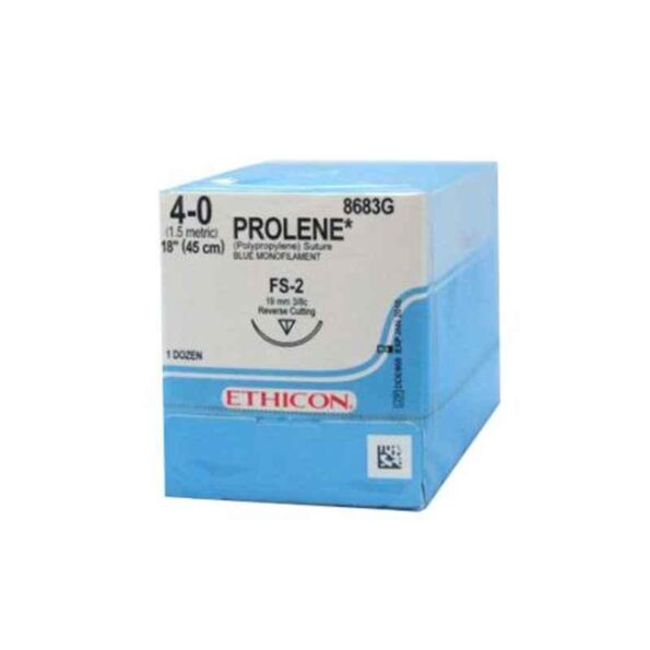 Ethicon NW824 12 Pcs Monofilament Prolene Suture Box