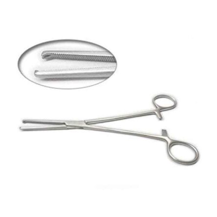 Forgesy 8 inch Stainless Steel Straight Hemostat Forceps