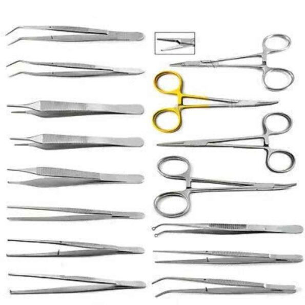 Forgesy 15 Pcs Stainless Steel Surgical Set