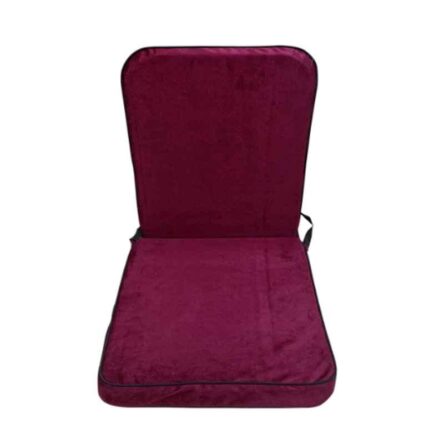 Kawachi Maroon Folding Relaxing Buddha Yoga Meditation Chair for Back Support & Reading