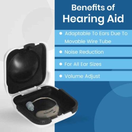 Smart Care HA06 Beige Amplifier BTE Rechargeable Hearing Aid Machine