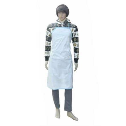 Smart Care HL-25 Free Size Plastic Blue Disposable Apron