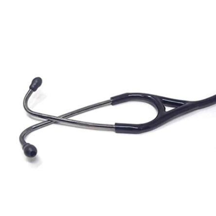 Indosurgicals Silvery III Stainless Steel Black Stethoscope