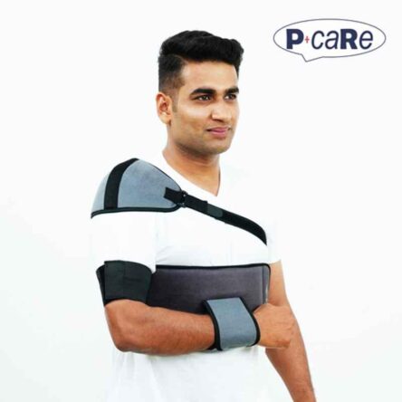 P+caRe Grey & Black Comfort Shoulder Immobilizer