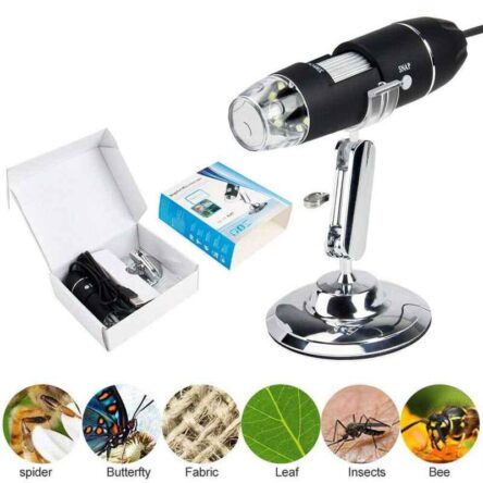 Microware 40-1600X 2.0MP 8 LED Digital Microscope