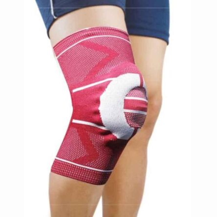 Dyna 3D Large Maroon Knitted Knee Brace (Right)