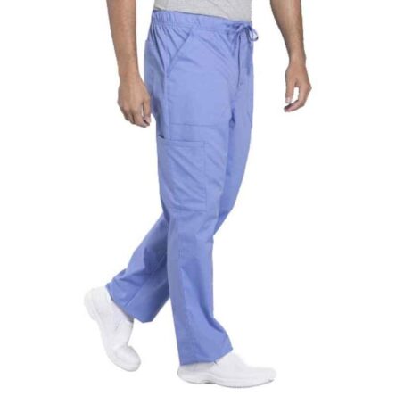 Superb Uniforms Polyester & Viscose Sky Blue Scrub Pant for Men