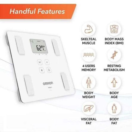 Omron HBF-222T White Body Composition Monitor