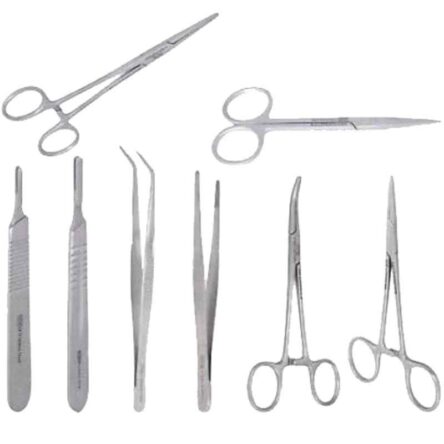 Forgesy 8 Pcs Stainless Steel Surgical Instruments Set