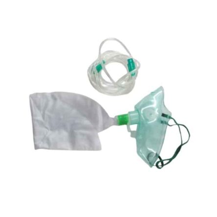 Fairbizps PVC Adjustable Adult Oxygen Mask with Non Rebreather Bag & Tubing