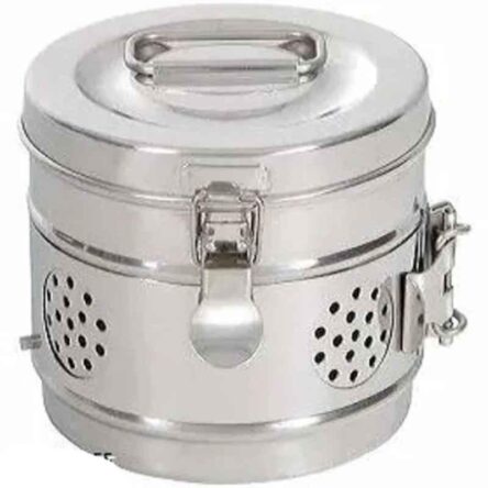 Rkdent 8×8 inch Stainless Steel Dressings Drum