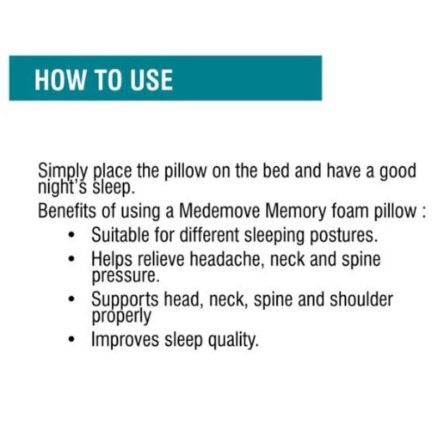 Med E-Move Memory Foam Cervical Pillow