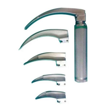 CR Exim 4-12cm Stainless Steel Laryngoscope Mac Blades for Laboratory (Pack of 3)