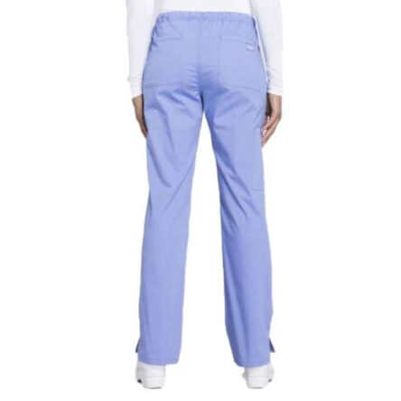 Superb Uniforms Polyester & Viscose Sky Blue Scrub Trouser for Women