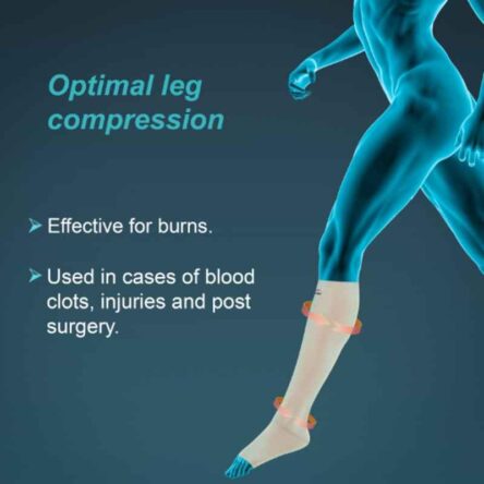 Tynor Compression Garment Leg Below Knee Open Toe Support