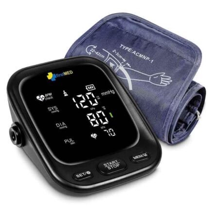 Firstmed Black Automatic Digital Talking Blood Pressure Monitor with Large Touch Screen & C-Type USB