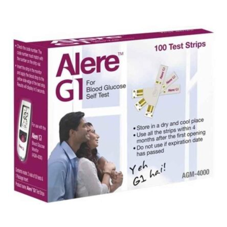 Alere 200Pcs AG-4000 G1 Glucometer Strips with 125 Lancets Free