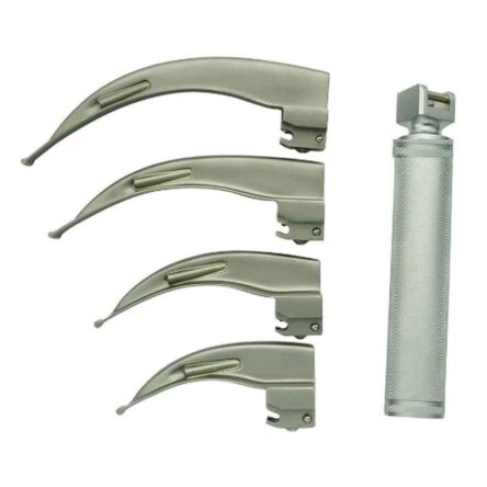 Forgesy GSS111 4 Pcs Stainless Steel Macintosh Laryngoscope Set