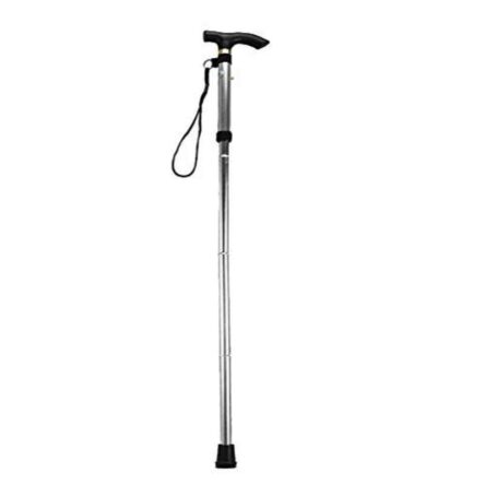 Divine Medicare Silver 4-Folding Adjustable Hiking/Trekking/Walking Stick