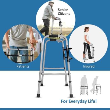 Entros Mild Steel Powder Coated Folding Walker