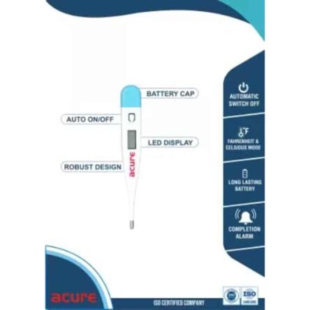 Acure Multi-Coloured Digital Thermometer