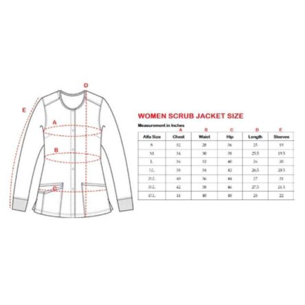 Superb Uniforms Polyester & Viscose White Full Sleeves Scrub Suit Jacket for Women