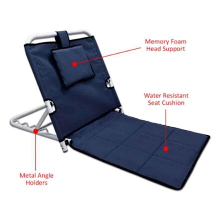 Kawachi Blue Folding Angle Adjustable Back Rest for Bed Patients & Hospital