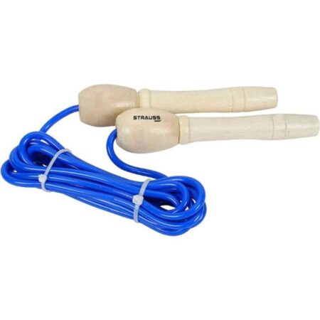 Strauss ST-1859 23.5x5.5x5.5cm Wooden Blue Wooden Skipping Rope