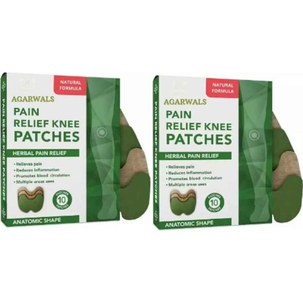 Agarwals 10 Pcs Warming Herbal Plaster Knee Patches Box
