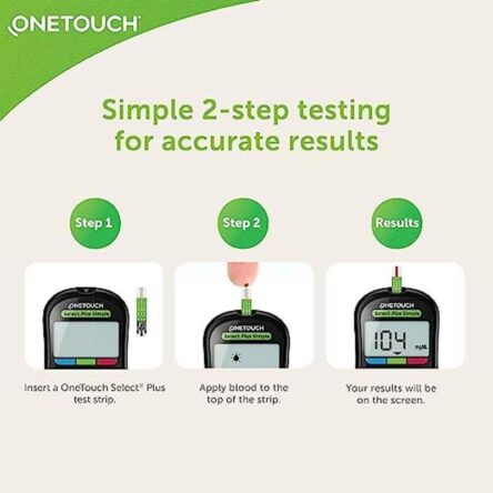 OneTouch 50 Pcs Select Plus Diabetes Test Strips Box (Pack of 2)