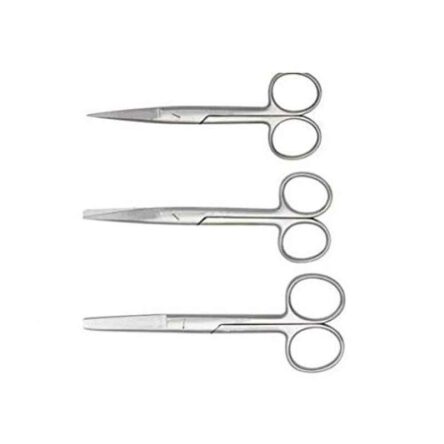 Forgesy 3 Pcs Stainless Steel Straight Operating Scissors Set