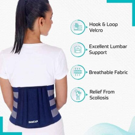 BeatXP Cotton Lumbo Sacral Support Belt