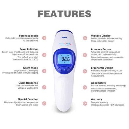 BPL Accu Digit F1 Non Contact White Infrared Thermometer