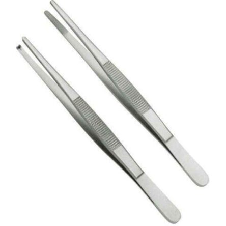 Forgesy GSS62 2 Pcs 7 inch Toothed & Non-Toothed Thumb Dissecting Forceps Set