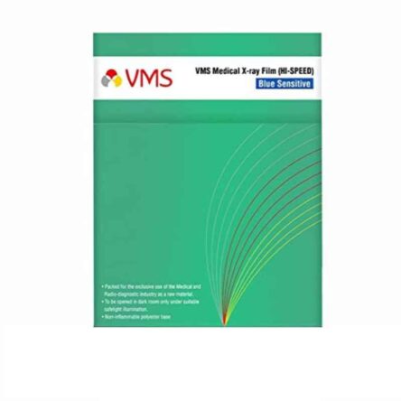 VMS HI-Speed 50 Sheets 12×15 inch Blue Base Sensitive Conventional X-Ray Medical Film Set