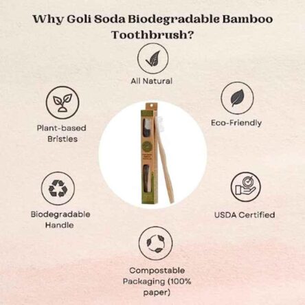 Goli Soda Biodegradable Bamboo Kids Tooth Brush