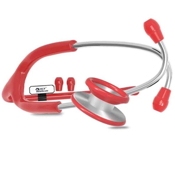 MCP Classic Stainless Steel Red Dual Head Stethoscope