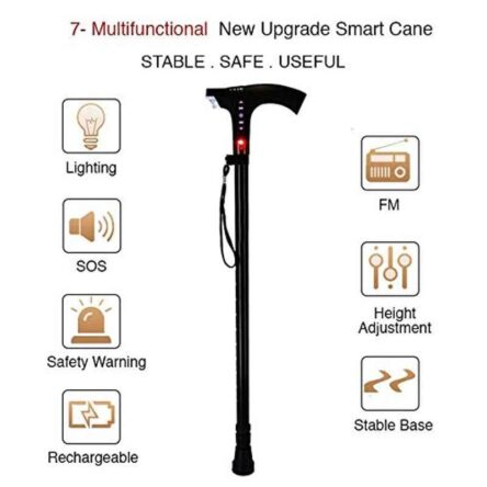 MCP Smart Walking Stick with FM Radio